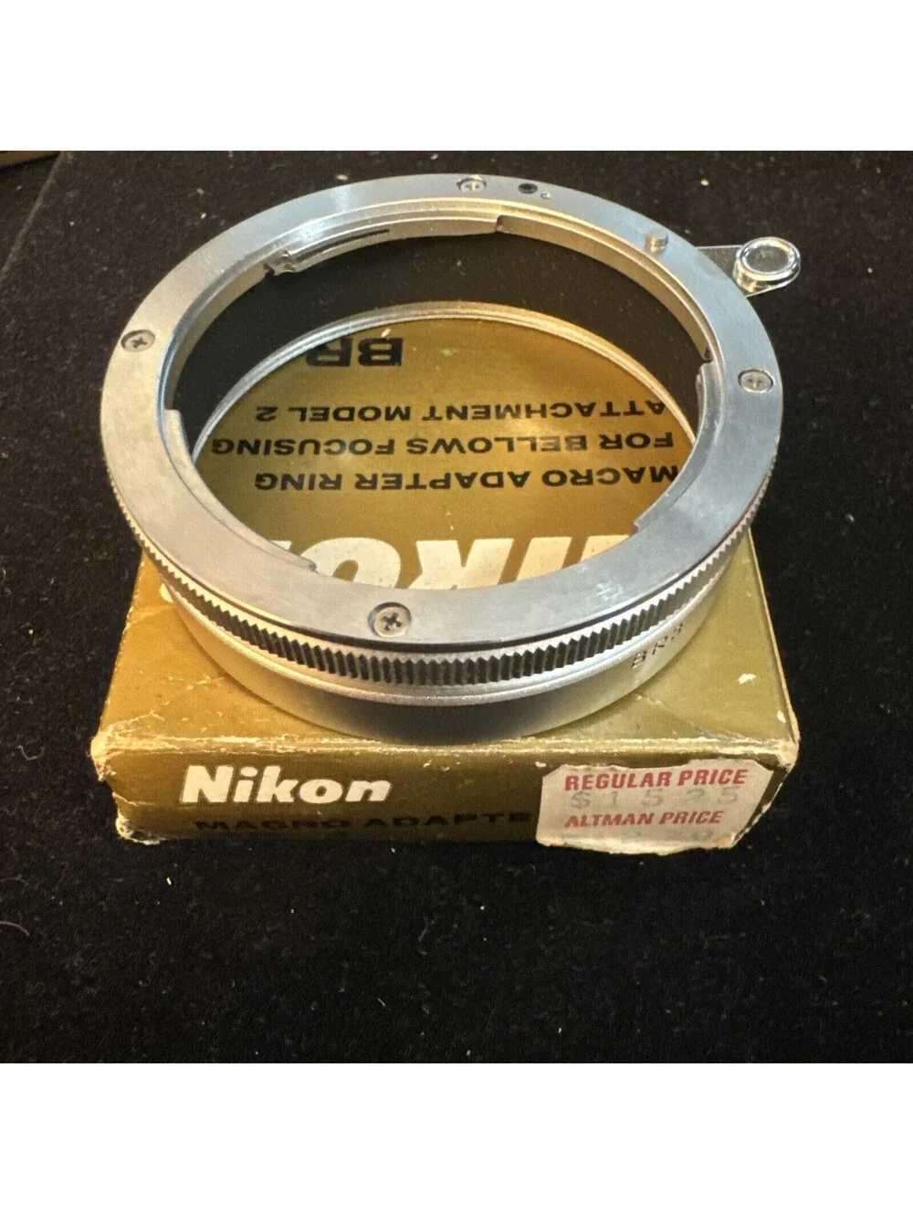 Nikon F BR-3 Macro Adapter Ring for Bellows Focusing Attachment Model 2 W/Box